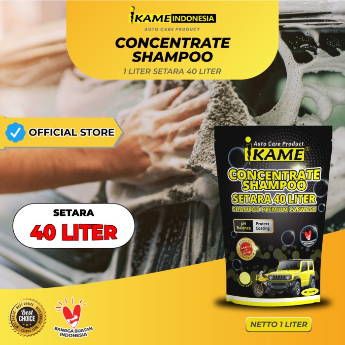 Ikame Sampo Mobil 1 Ltr Setara 40 Ltr/Shampo Mobil Motor/Biang Shampoo