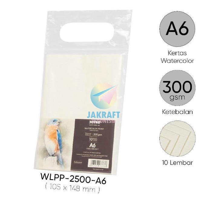 

Kertas Kanvas Lukis Joyko Wlpp-2500-A4/A5/A6 Cat Air Watercolor Paper Kode 1199