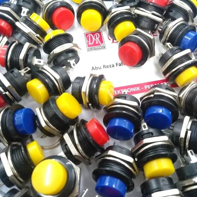 

Terbaru Saklar switch tekan on off BA-03-16R relay rangkaian elektronik 16mm dre3 Juara