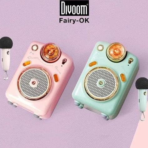 Divoom Fairy Ok Bluetooth Speaker Karaoke With Microphone Portable