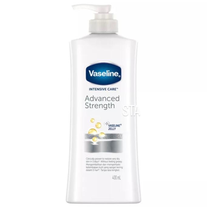 MILIKI VASELIN INTENSIVE CARE ADVANCE STRENGHT BODY LOTION DRY SKIN 400ML TERMURAH