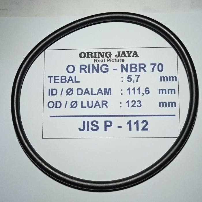 

O Ring P 112 ( 5,7 X 111,6 X 123 ) Mm Nbr Shore 70 Best