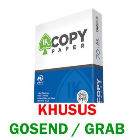 

Baru COPY PAPER IK 70GR A4 FOLIO G0SEND GR4B INSTAN / KERTAD FOTOCOPY ..