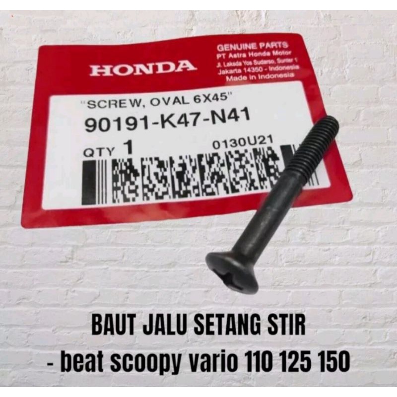 baut jalu stang setang pentolan stang stir honda beat scoopy vario 110 125 150 original