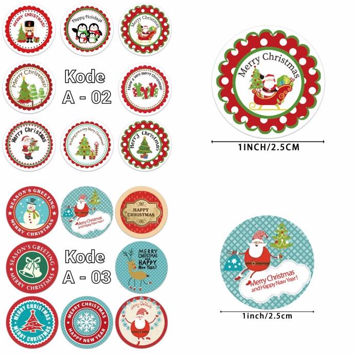 

Sticker Natal Isi 500/Rol Termurah Kado Cutting Stiker Merry Christmas Limited Edition
