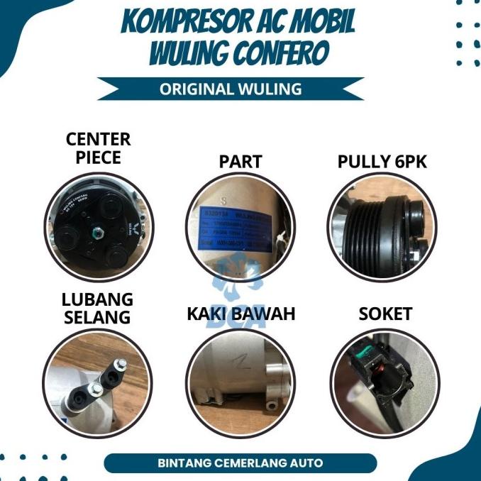 Kompresor Ac Mobil Wuling Confero Original Wuling
