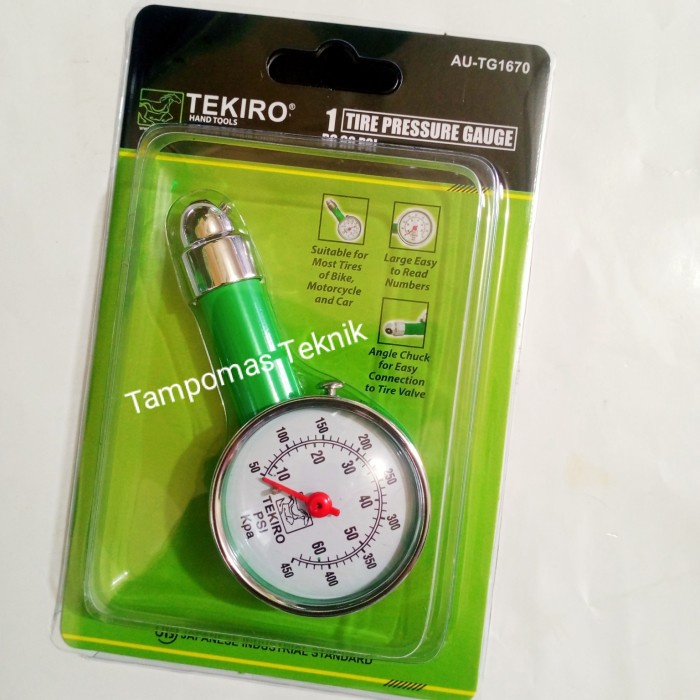 Pengukur Tekanan Ban 0 - 60 Psi Tekiro Alat Ukur Ban