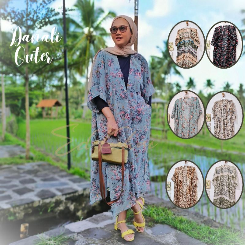 edgy clo pakaian luaran wanita cardie panjang jumbo Danali Long Outer dress kondangan dan casual big