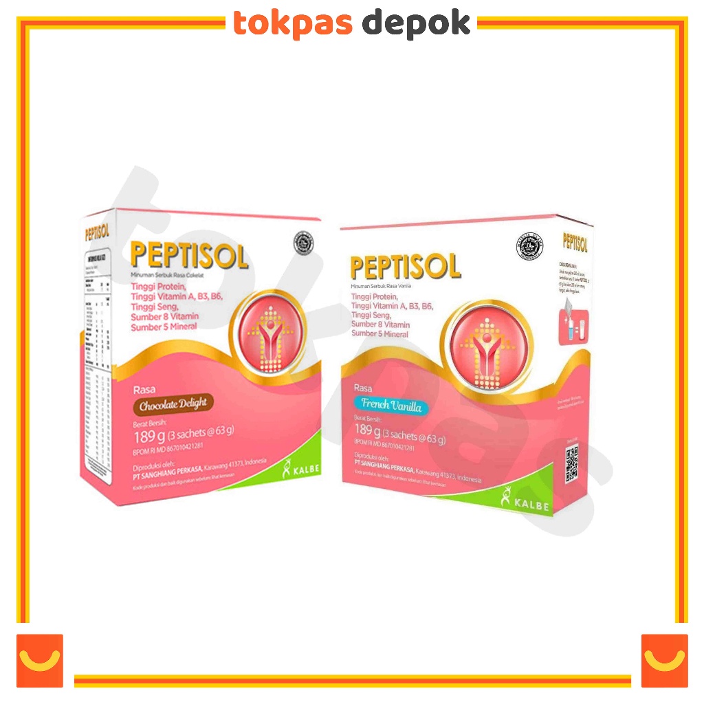 

Peptisol Vanila/Coklat 189 Gram - Nutrisi Tinggi Protein Rendah Residu