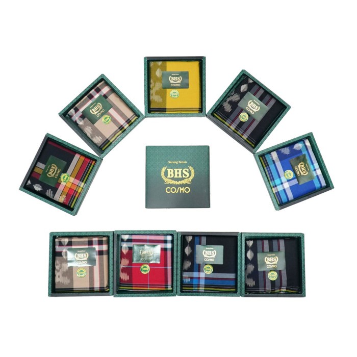 ✨New Sarung Cosmo Warna Lengkap Bhs Classic Kain Sarung Pria Terbatas