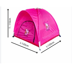 Tenda Anak Hello Kitty Pink dan Little Pony Ungu 120cm