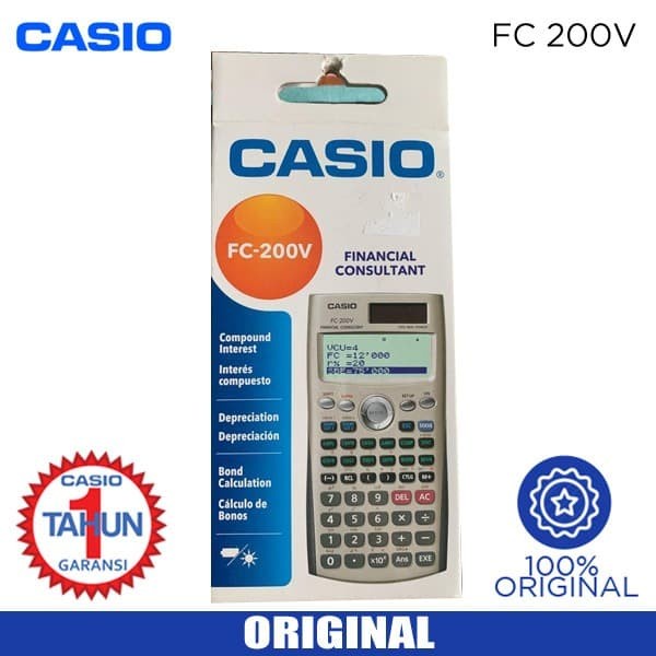 

KALKULATOR CASIO FC 200V ORIGINAL TERBARU