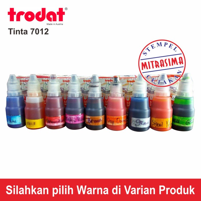 

New Trodat 7011 Warna Khusus ( Tinta Stempel Self Inking ) Ready Stock