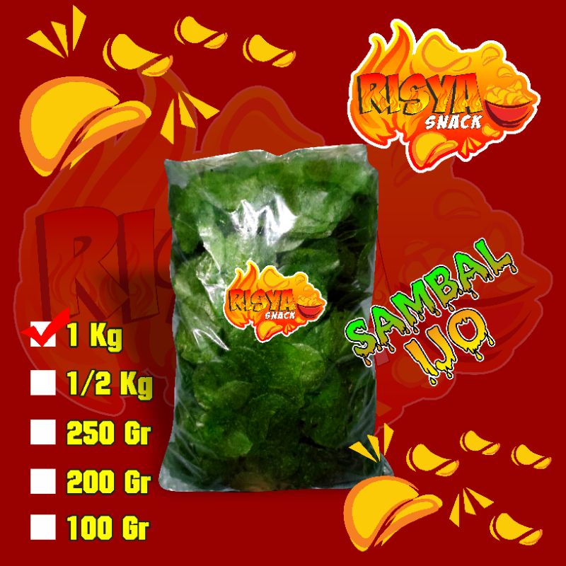 

Keripik Kaca 1 Kg/Kripik Kaca Cabe Ijo/Kripca Daun Jeruk