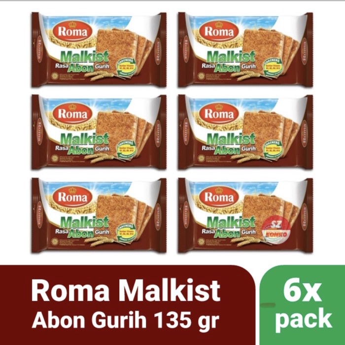 

Roma Malkist Abon 135Gram Isi 6Pack