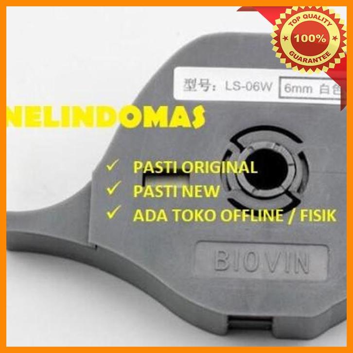 

(pane) label mesin printing marker tube ls-06w putih biovin