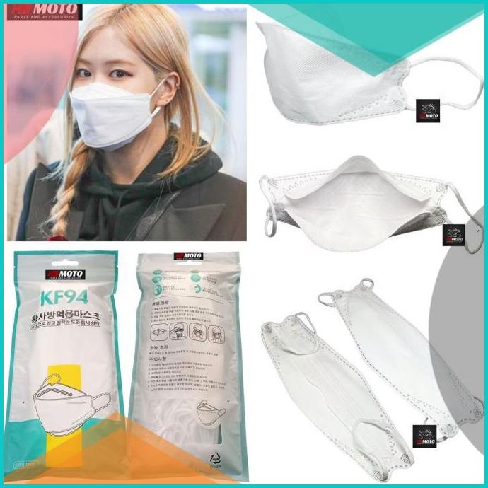 1 BOX isi 50 Pcs Masker KF 94 EVO Disposable Face Mask Earloop 4 ply 1