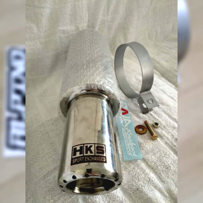 PREMIUM KNALPOT MOBIL RACING MUFFLER HKS DRONEL PANJANG ORIGINAL TERBARU