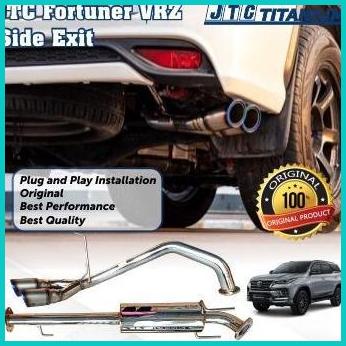 Exhaust Muffler Knalpot JTC titanium Toyota For Fortuner VRZ Side Exit