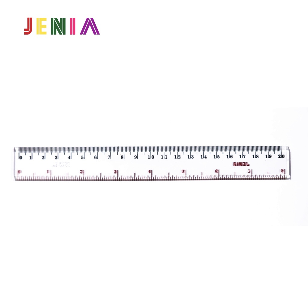 

Penggaris Bening Transparant Jenia Ruler 20cm
