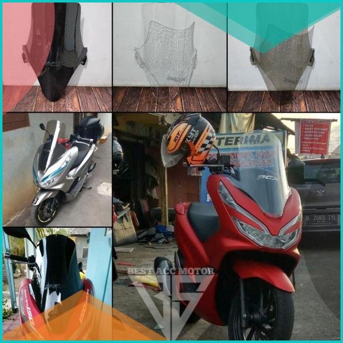 WINDSHIELD PCX 150 2018 2019 2020 VISOR PCX 150 LOKAL MODEL TINGGI 16n