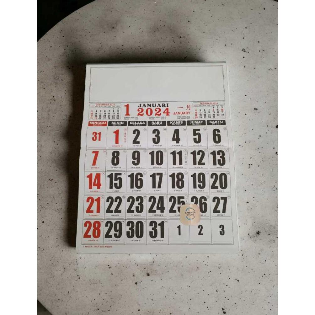 

[ZZR] KALENDER KERJA/KALENDER DINDING TAHUN 2024 SUPER JUMBO VIRAL