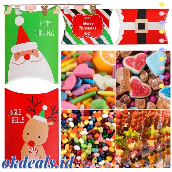 

Okdeals Kotak Kado Natal Gift Box Kado Teman Cookie Box Deer Merry Limited Stock