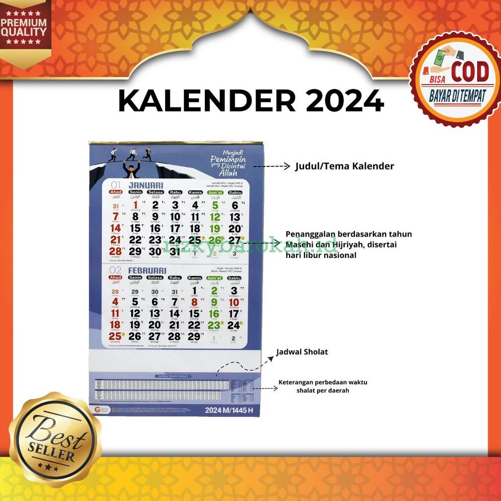 

[ZZR] KALENDER REGIONAL 2024 KALENDER HARIAN MUSLIM DINDING TEMBOK 1445 H HIJRIYAH HIJRIAH & MASEHI 2024 AESTHETIC BARU