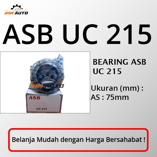 BEARING ASB UC 215 LAHER BEARING INSERT UC215 ASB 75MM
