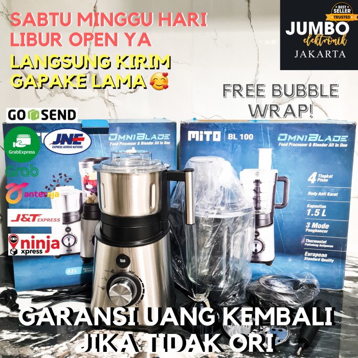 Mitochiba Mito Food Processor Blender BL100 BL 100 Omni Blade Garansi