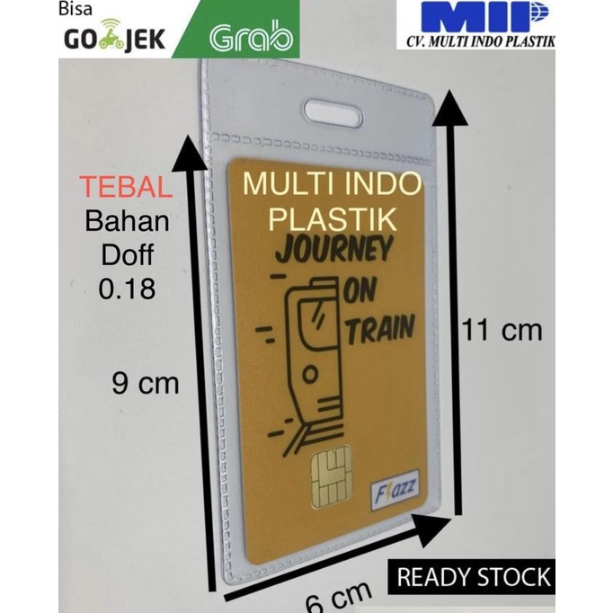 

plastik pelindung kartu kantong etoll plastik nametag plastik id card