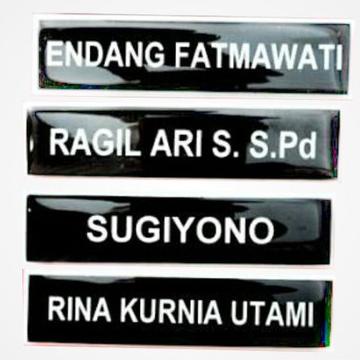 

Nama Dada | Name Tag | Papan Nama Logo Coating