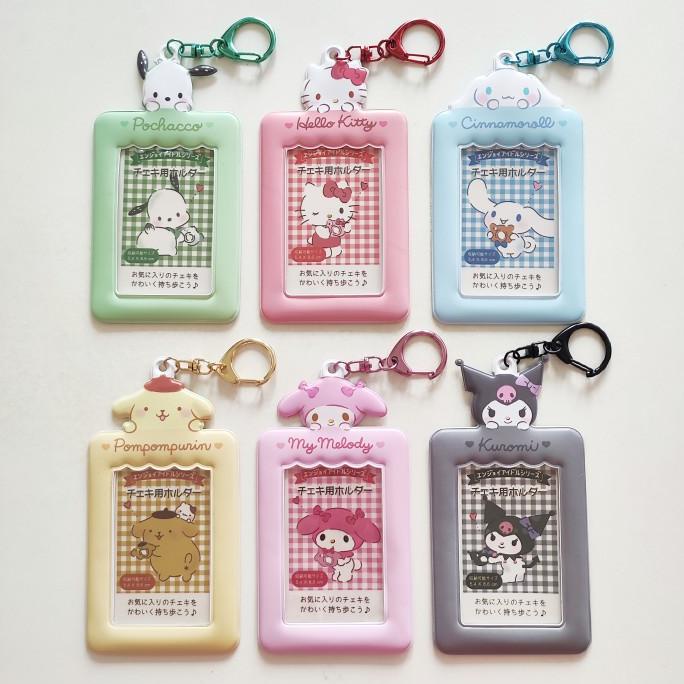 

ID Card Holder Name Tag Keychain / Wadah Kartu Photocard Sanrio Lucu