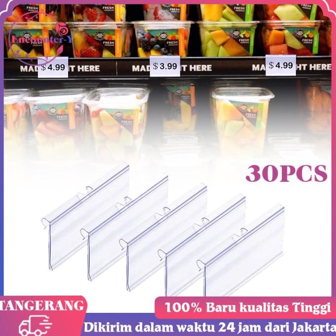 

Label Harga Mika 30pcs Label Harga PVC Price Tag Holder Label Holder