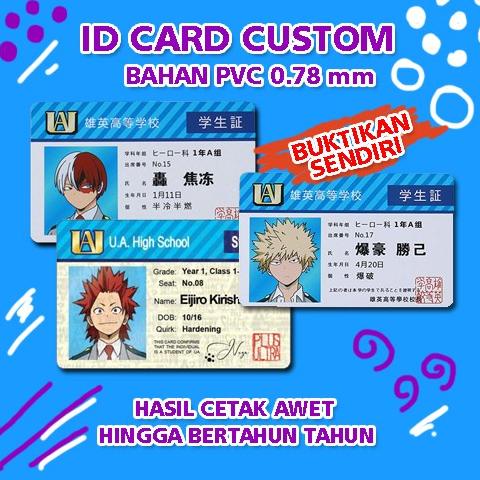 

Cetak ID CARD / Tanda Pengenal PVC Custom Tanpa Minimal Order