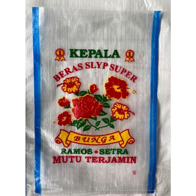 Karung beras 20 kg merek Bunga