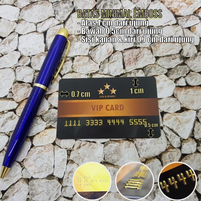 

CETAK MEMBER CARD BAHAN PVC stdATM + EMBOSS