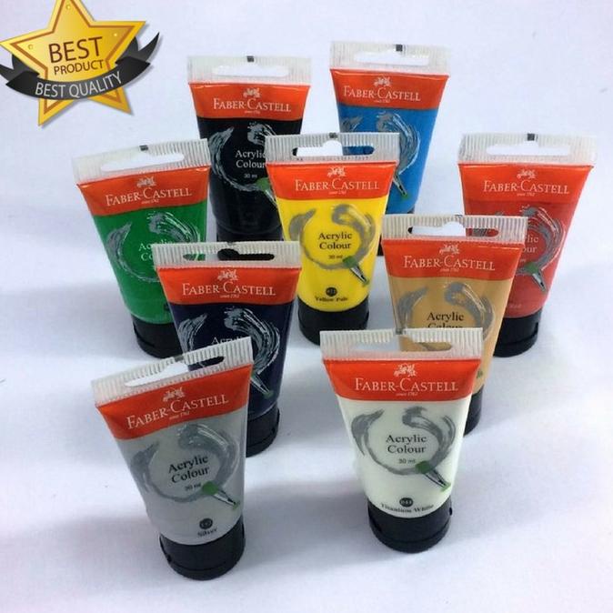 

Terbaik! Cat Acrylic Faber Castell 30ml ~