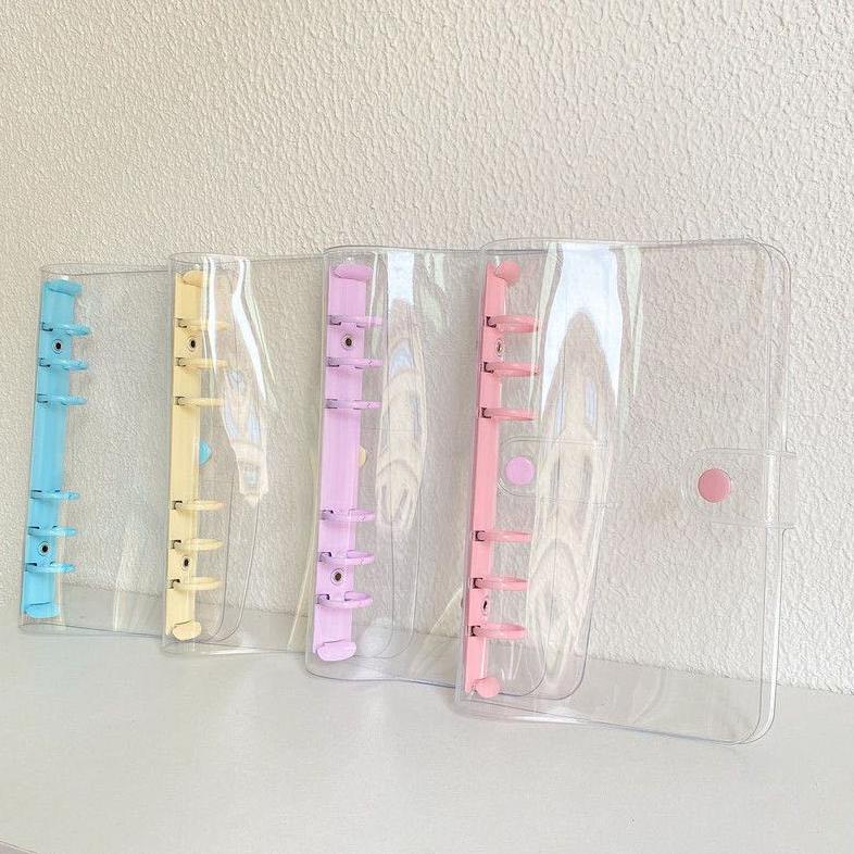 

Best - A5 A6 Binder Transparan Bening Ring Warna Warni 6 Ring Aesthetic