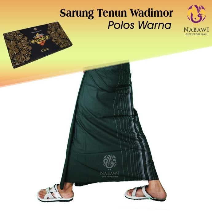 Sarung Wadimor Polos Warna Tumpal Salur Garis Dewasa Pria Cowok Santri