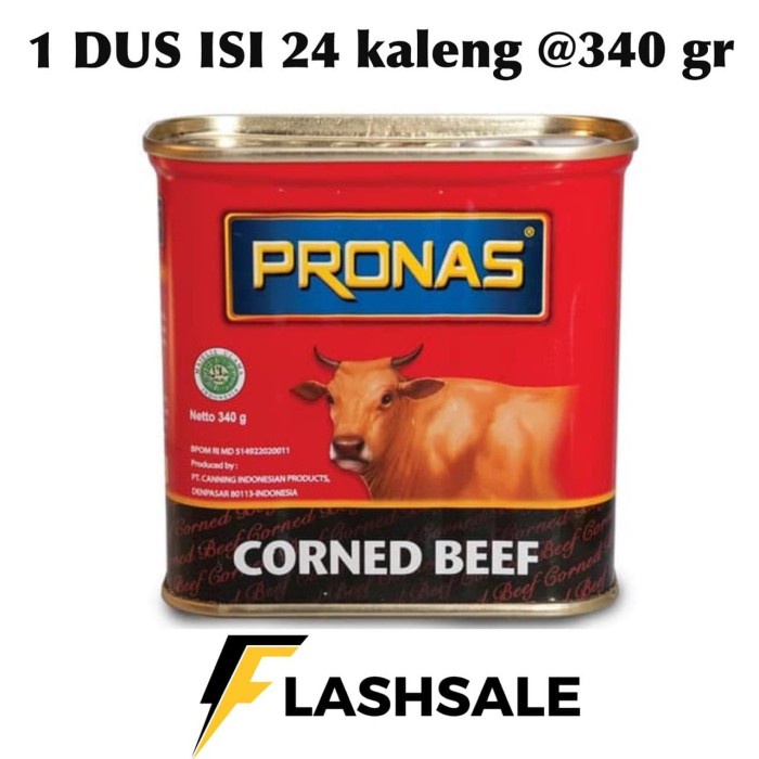 

kornet pronas sapi 340gram pronas corned beef DUS