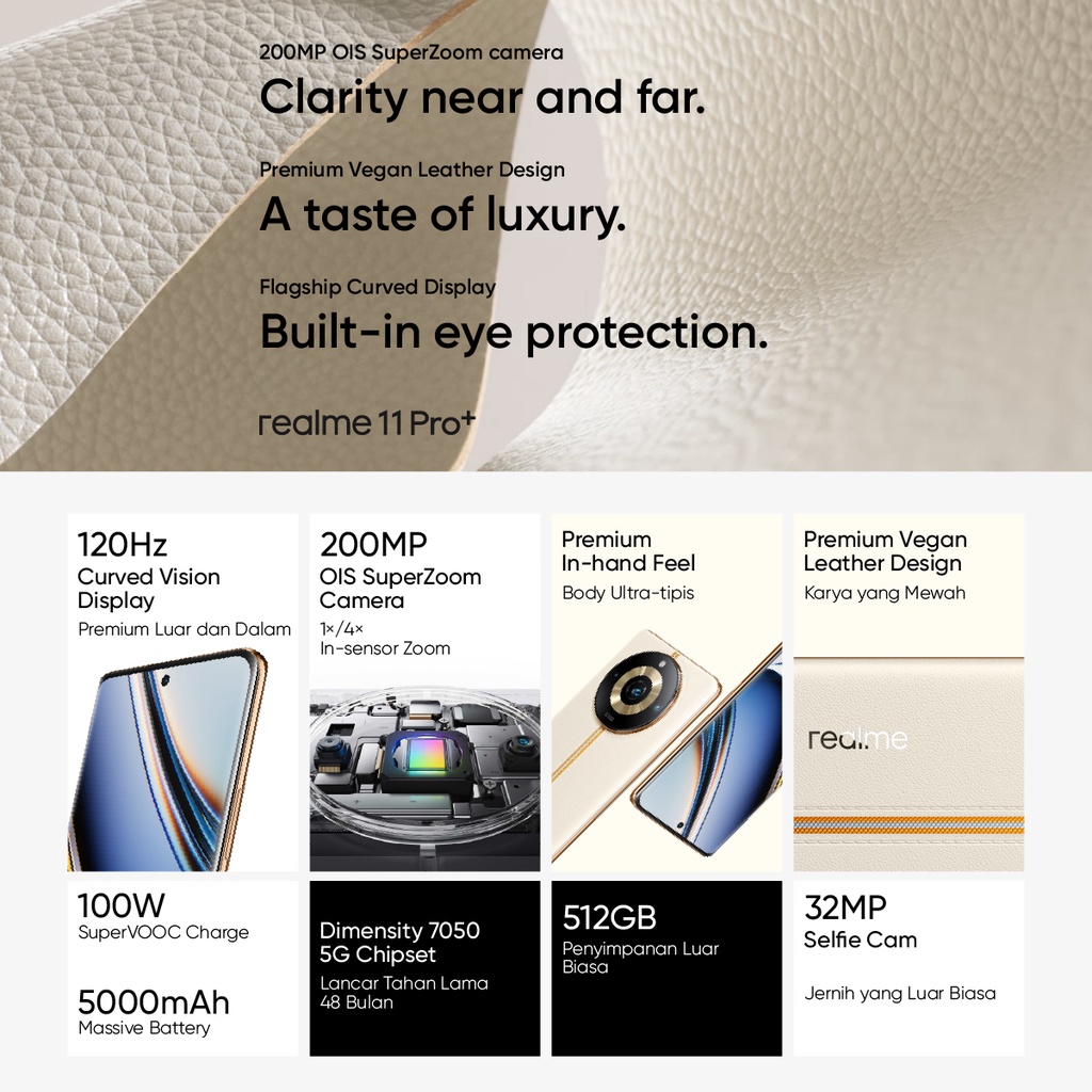 realme 11 Pro+ 12GB+12GB* | 512GB ( 200MP OIS SuperZoom Camera | 120Hz Curved Vision Display | 100W SUPERVOOC Charge | Dimensity 7050 5G Chipset | 32MP Sony Selfie Camera | 5000mAh Massive Battery)-1