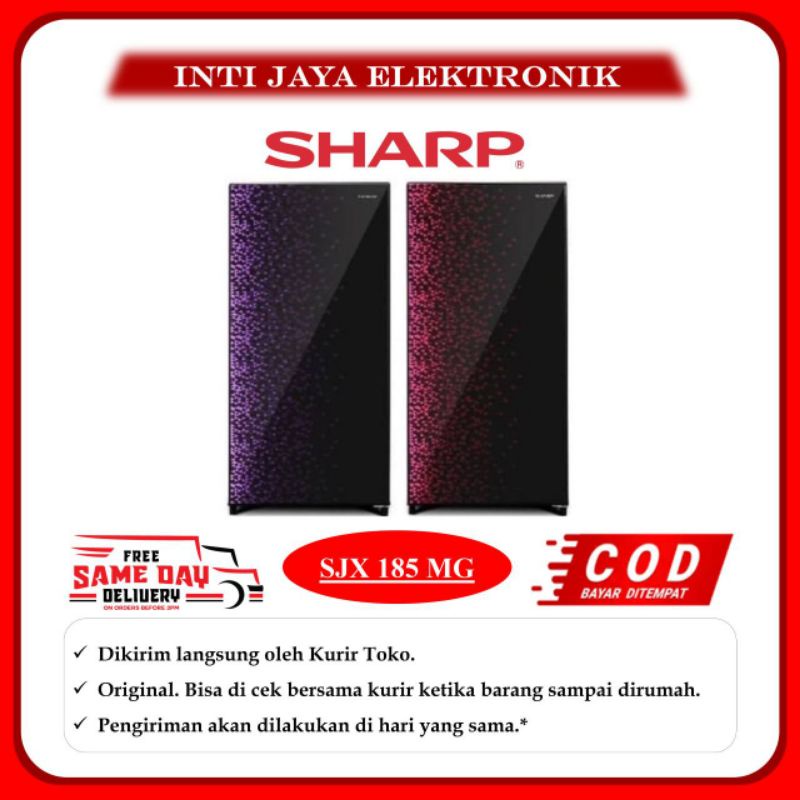 KULKAS SHARP 1 PINTU SJX 185 MG GARANSI RESMI SJX185MG SJX185 MG SJX 185MG