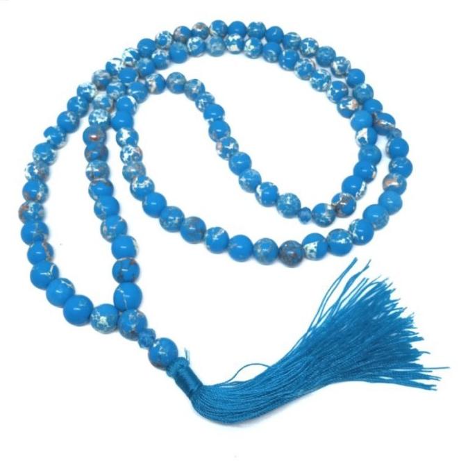TASBIH BATU PIRUS PERSIA SERAT EMAS 99BUTIR 8MM ASLI (Masyallah)