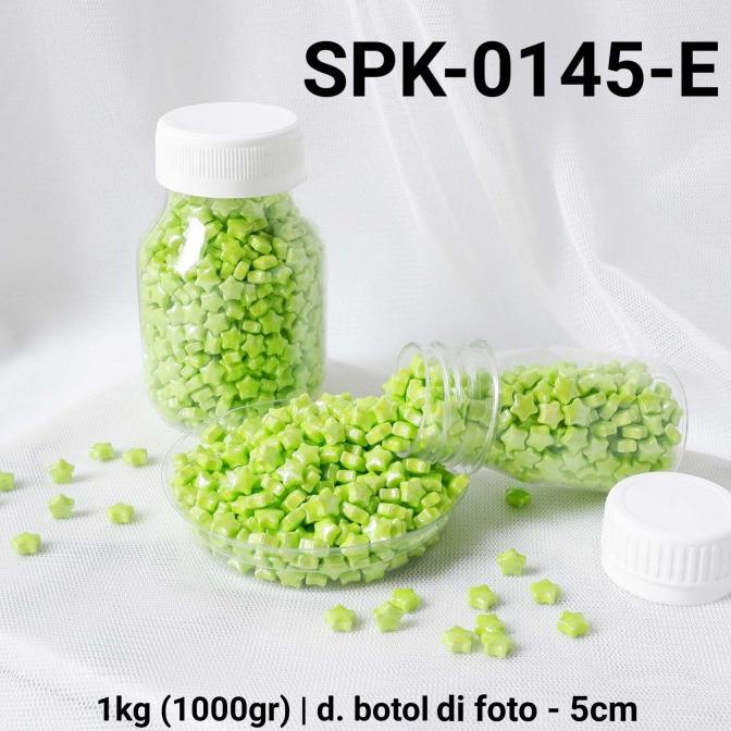 

Baru SPK-0145-E Sprinkles sprinkle sprinkel 1kg 1 kilo bintang star hijau