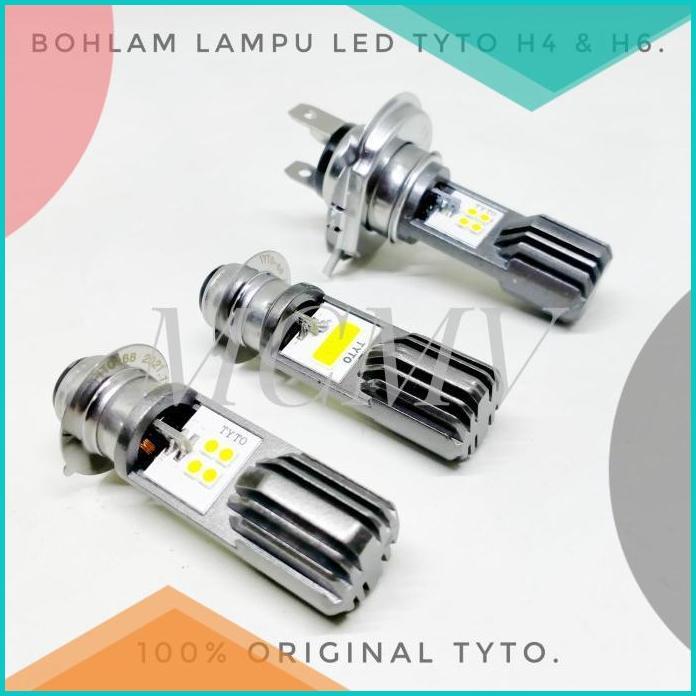 BOHLAM LAMPU LED TYTO H6 H4 100% ORIGINAL GARANSI M2A M2B H4 H6 MOTOR