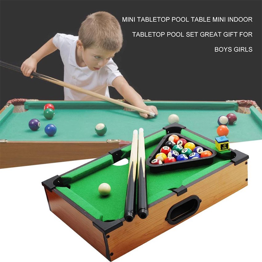 ni Desktop Pool Table - Meja Billiard Biliar Kecil - Kado Anak - Mainan Anak