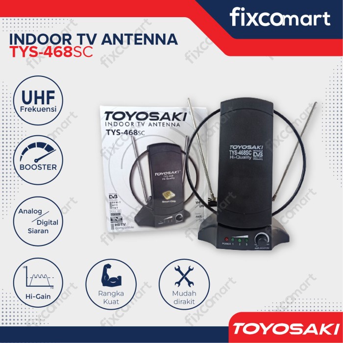 ANTENA TV DIGITAL INDOOR TOYOSAKI TYS-468AW / TYS 468 AW