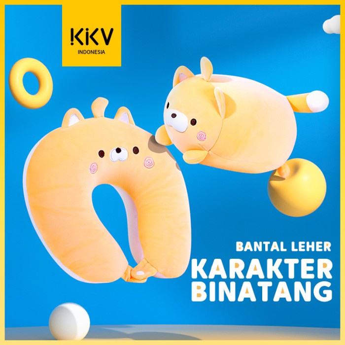 KKV SLADKO ANIMAL PILOW BANTAL LEHER TRAVEL MULTIFUNGSI BANTAL BONEKA