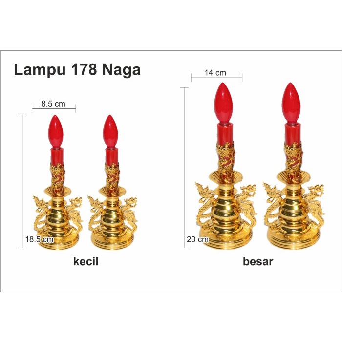 LAMPU NAGA ALTAR SEMBAHYANG